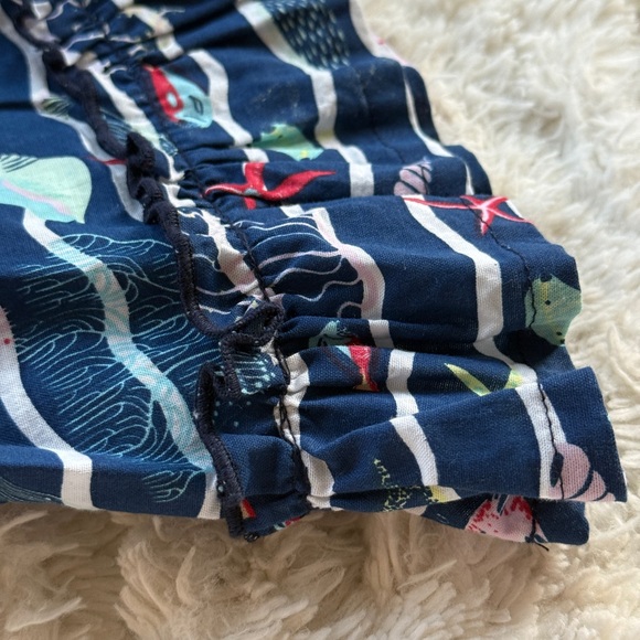 Baby Girl Ocean Print Dress & Bloomers Set 3-6 Months Nautical Fish Print - Picture 5 of 5